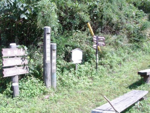 笹山付近の登山口