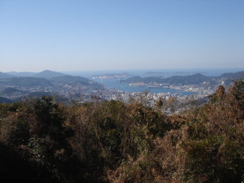 山頂からの長崎港