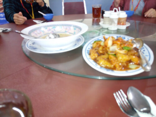 中華料理店で昼食