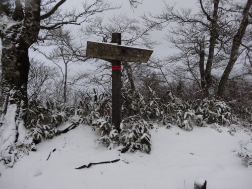 上蒜山への道しるべ