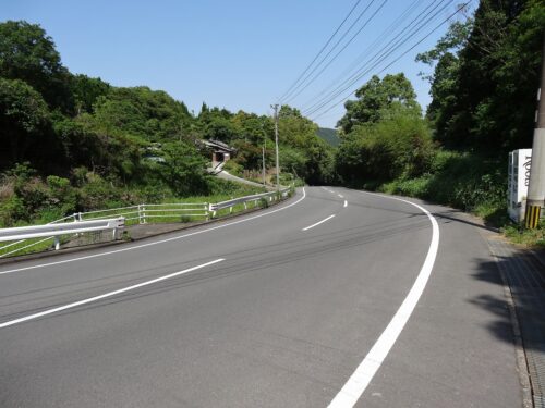 幹線農道に合流