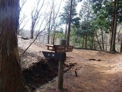 焼山から2.5ｋｍ付近の水場