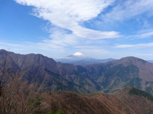 袖平山からの富士山