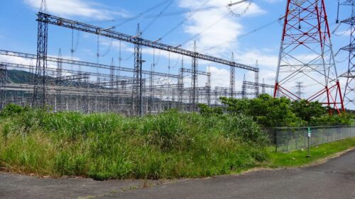 中部電力西部変電所前