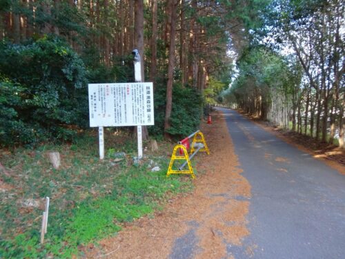 湯森谷林道の始点