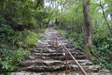 豊前坊神社への石畳階段