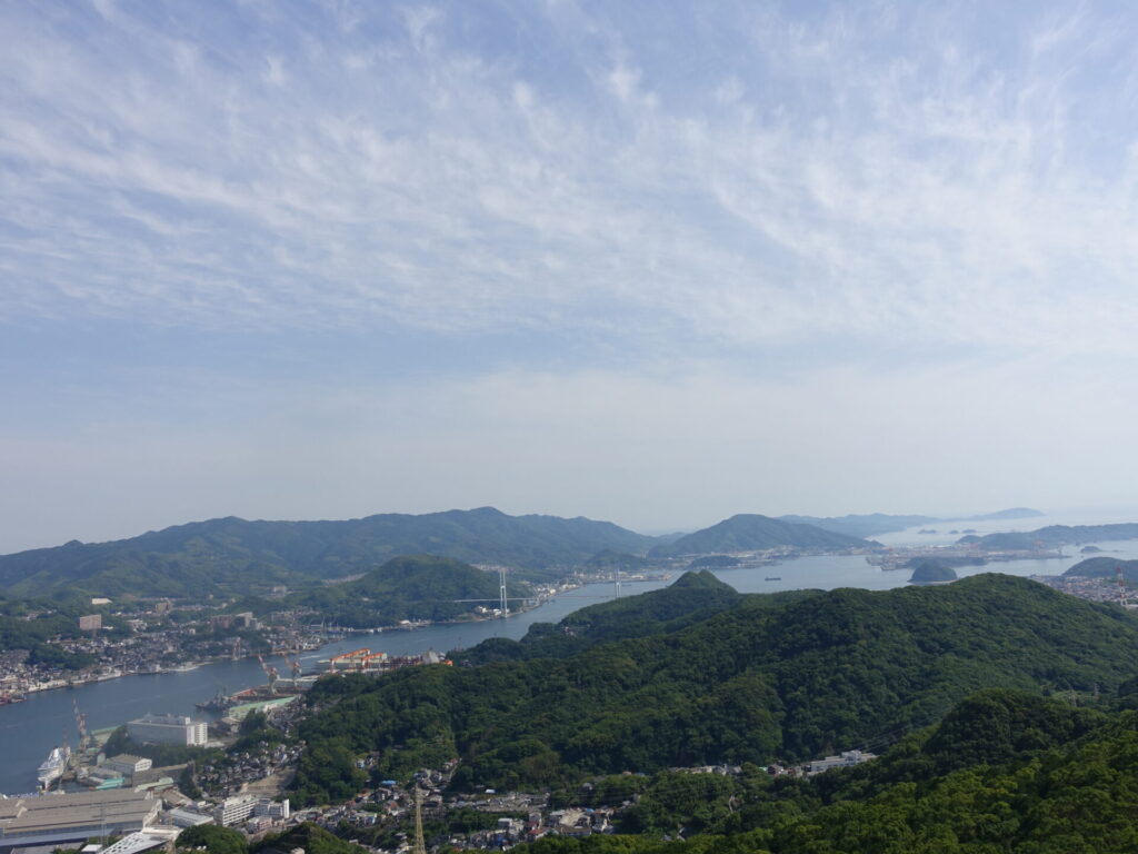 稲佐山から見る女神大橋