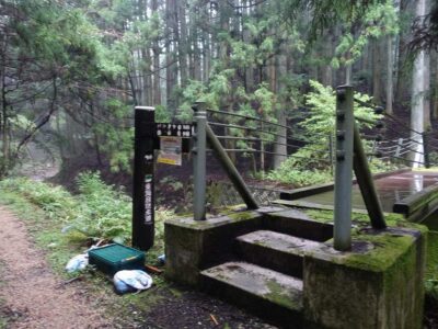 蛇谷川渡り山道へ