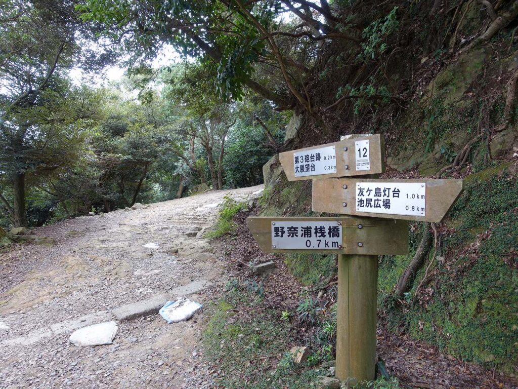 道しるべタカノス山展望台