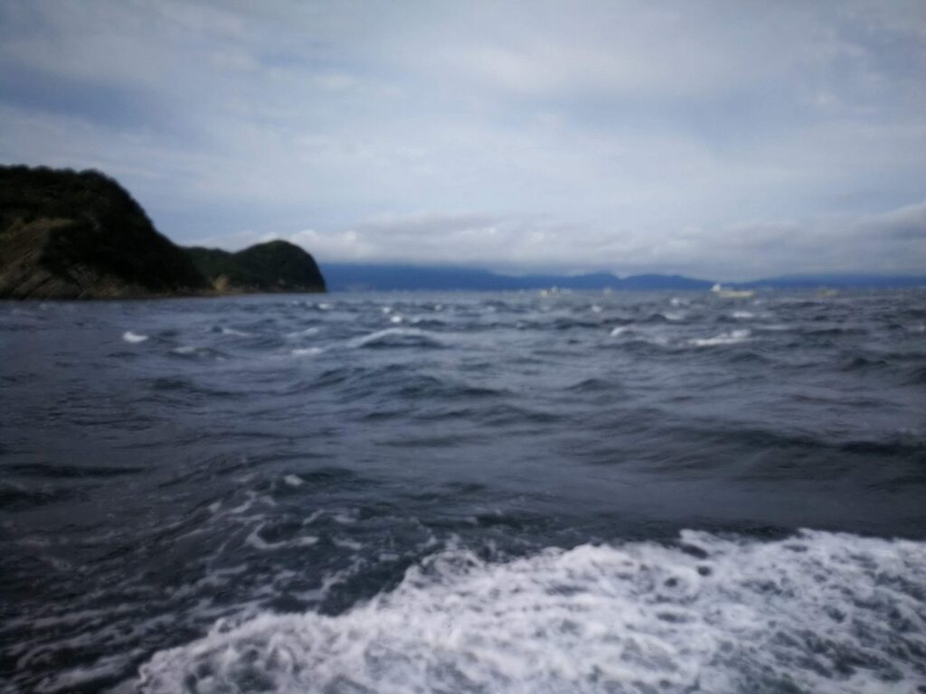 湾外荒れてる