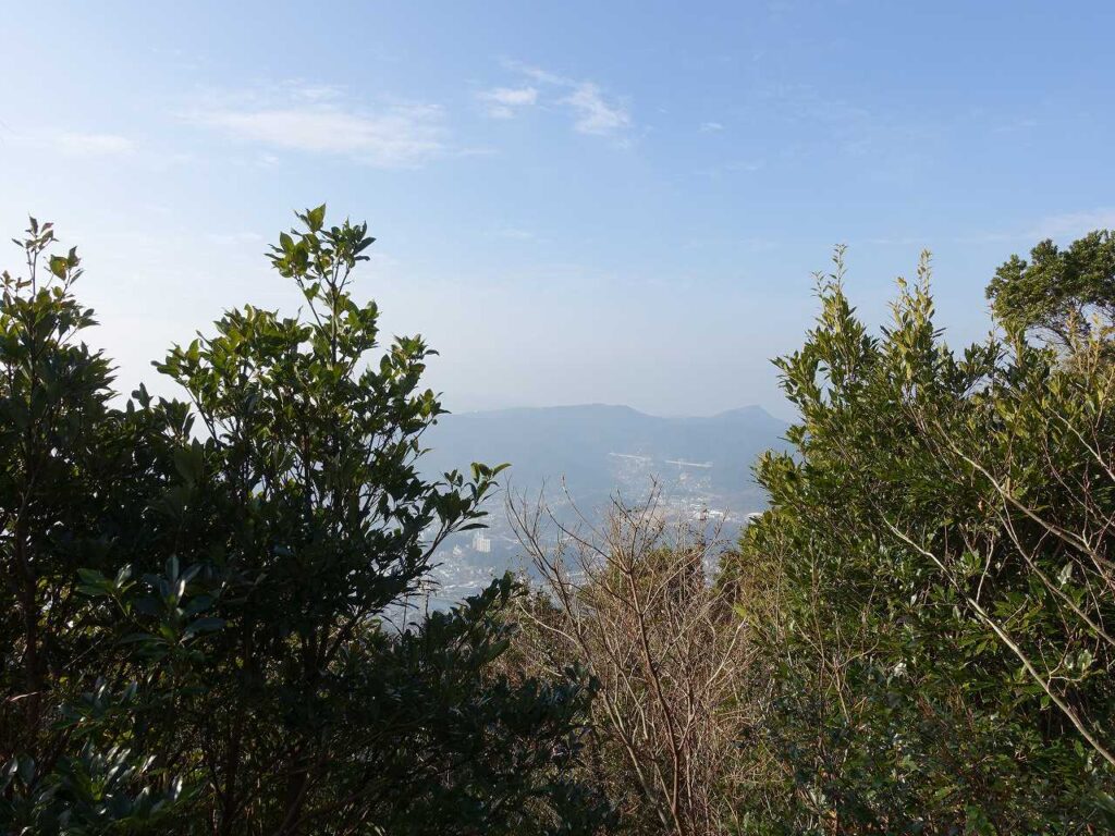 普賢岳から見る長崎市方面