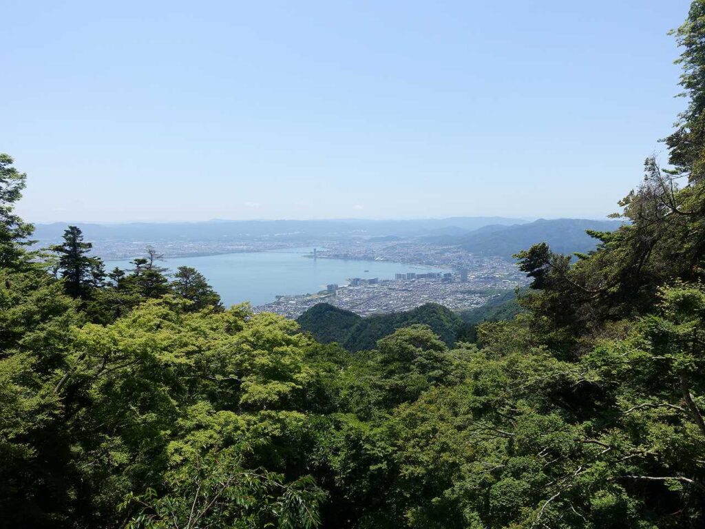 ｹｰﾌﾞﾙ比叡山からの眺め
