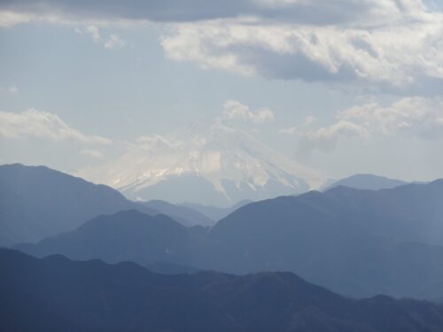 山頂から望む　富士山