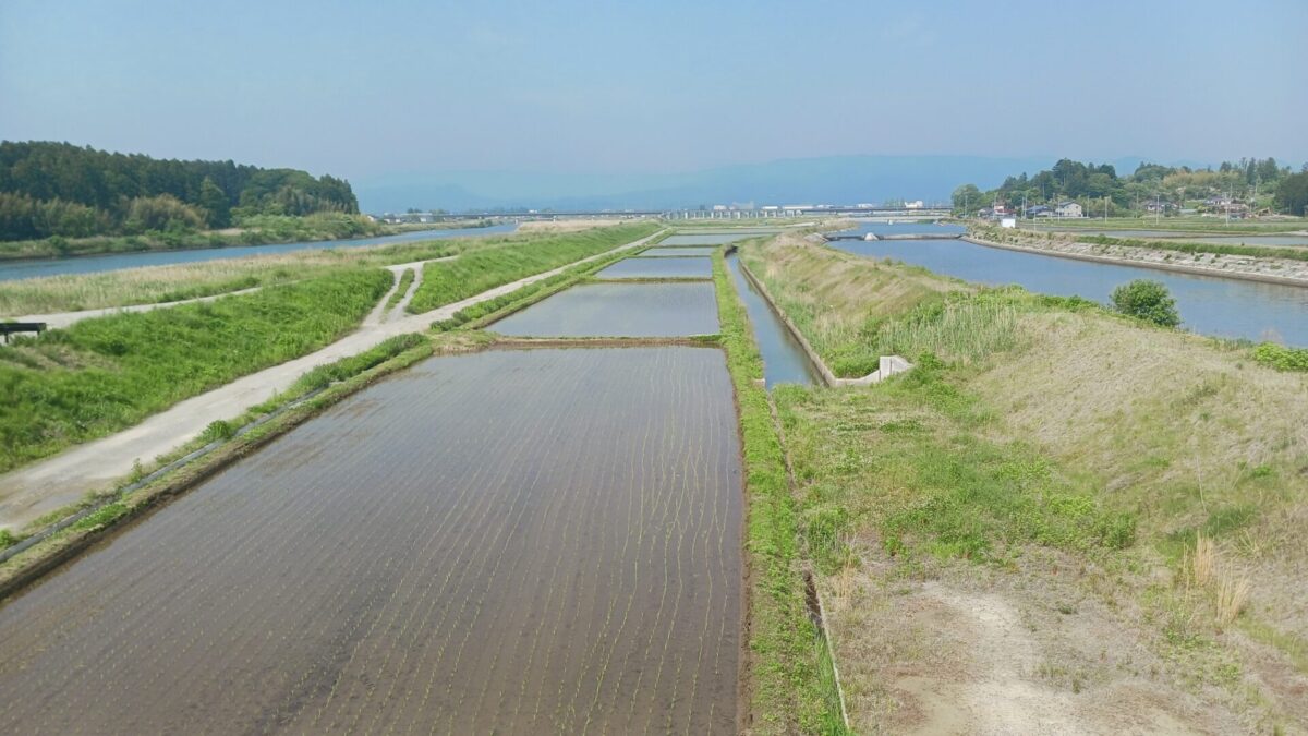 百間橋から