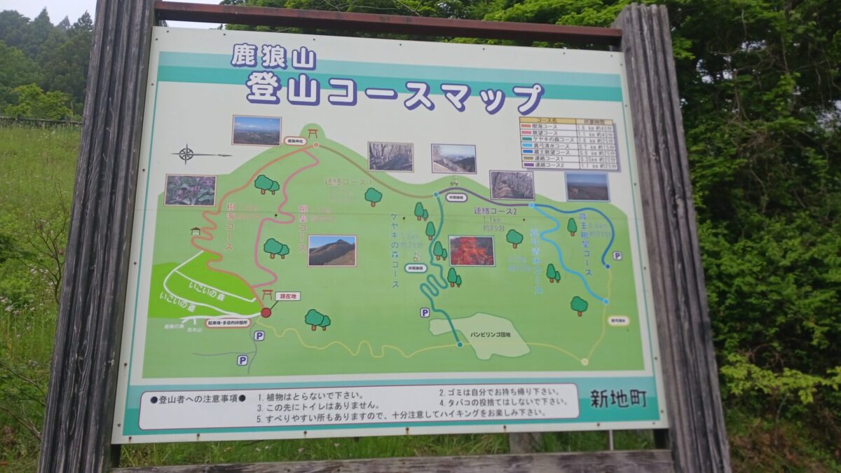 登山コースmap