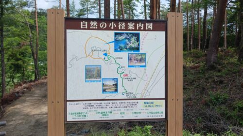 自然の小径 案内板
