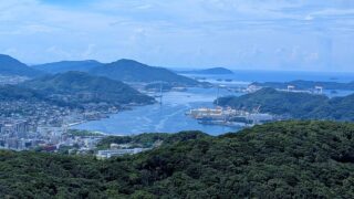 山頂からの長崎港
